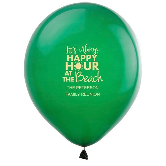 Happy Hour at the Beach Latex Balloons